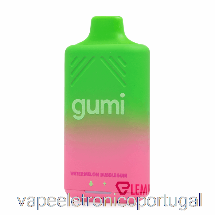 Vape Eletrônico Gumi Bar 8000 Chiclete Melancia Descartável
